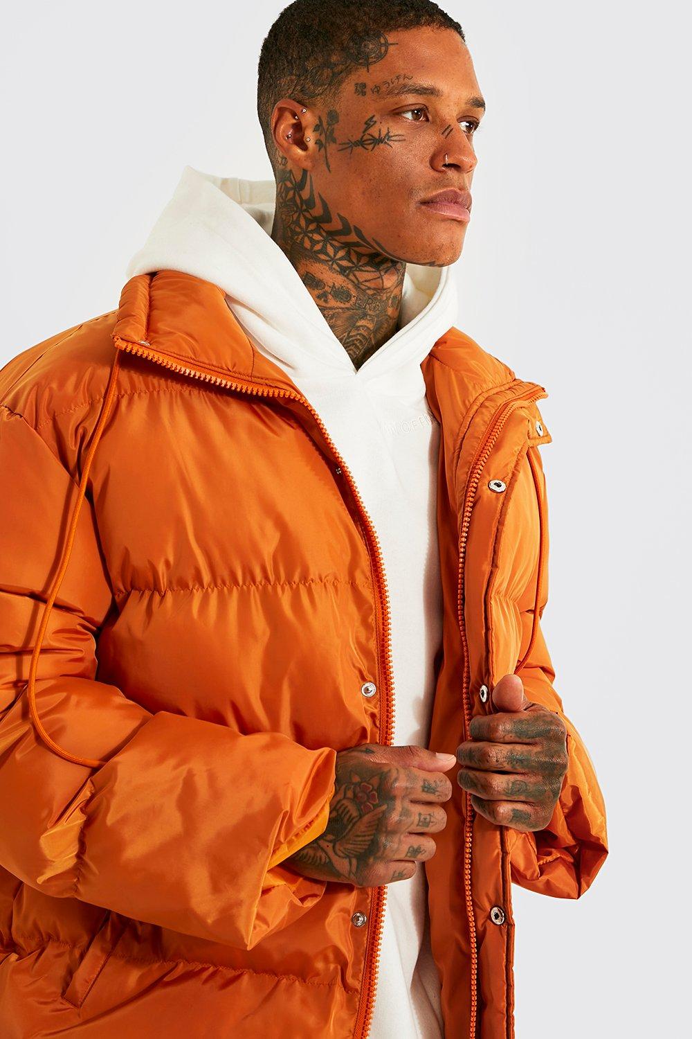 Burnt orange shop puffer coat